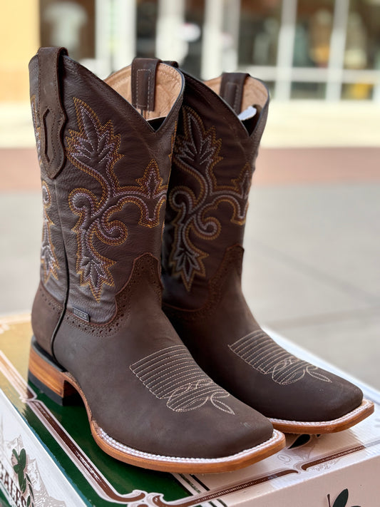 Dark Brown Leather Boot