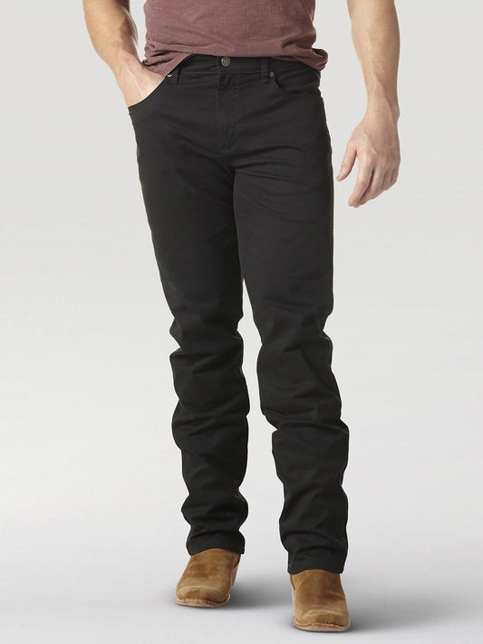 Mens Wrangler Retro Black Slim Straight