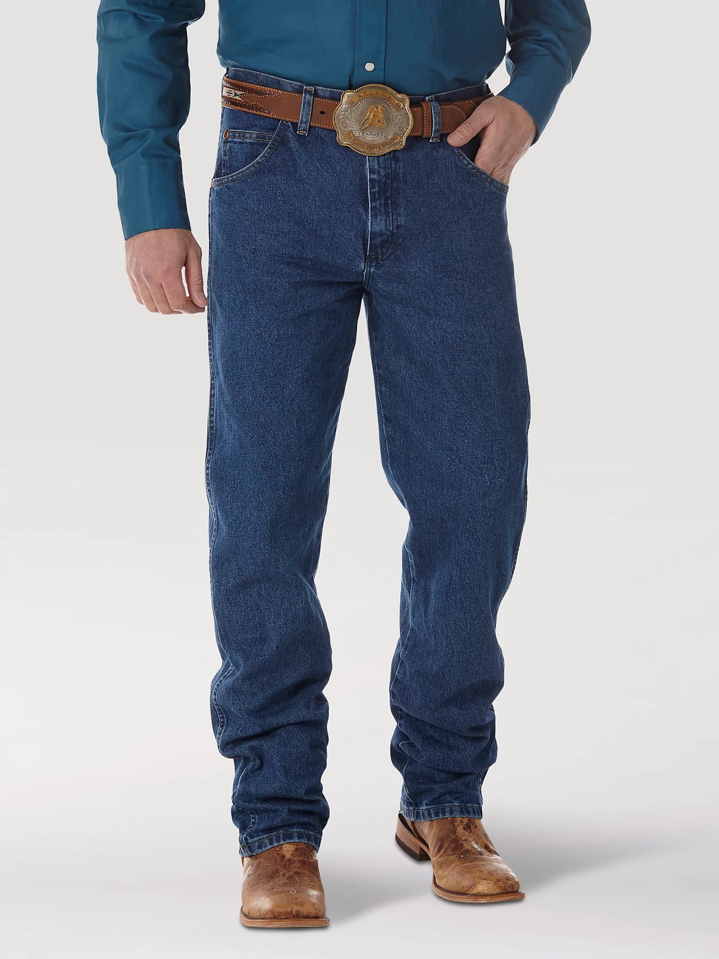 Mens Wrangler Cowboy Cut Relaxed Fit Stonewash