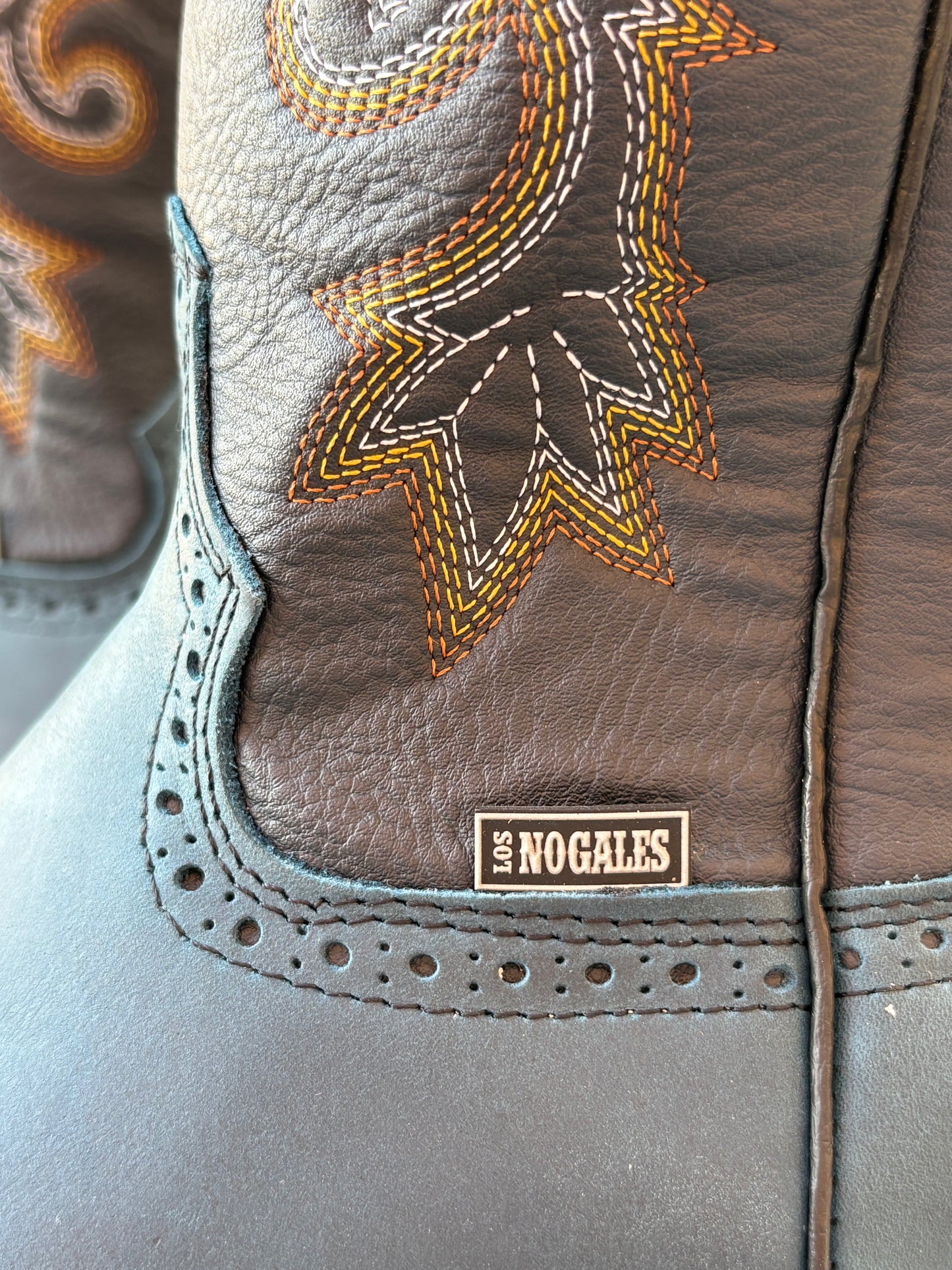 Grey Leather Boot