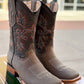 Grey Leather Boot