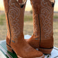Women's Camel Brown Suede Boot (J toe)