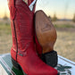 Women's Red Leather Boot (J toe)