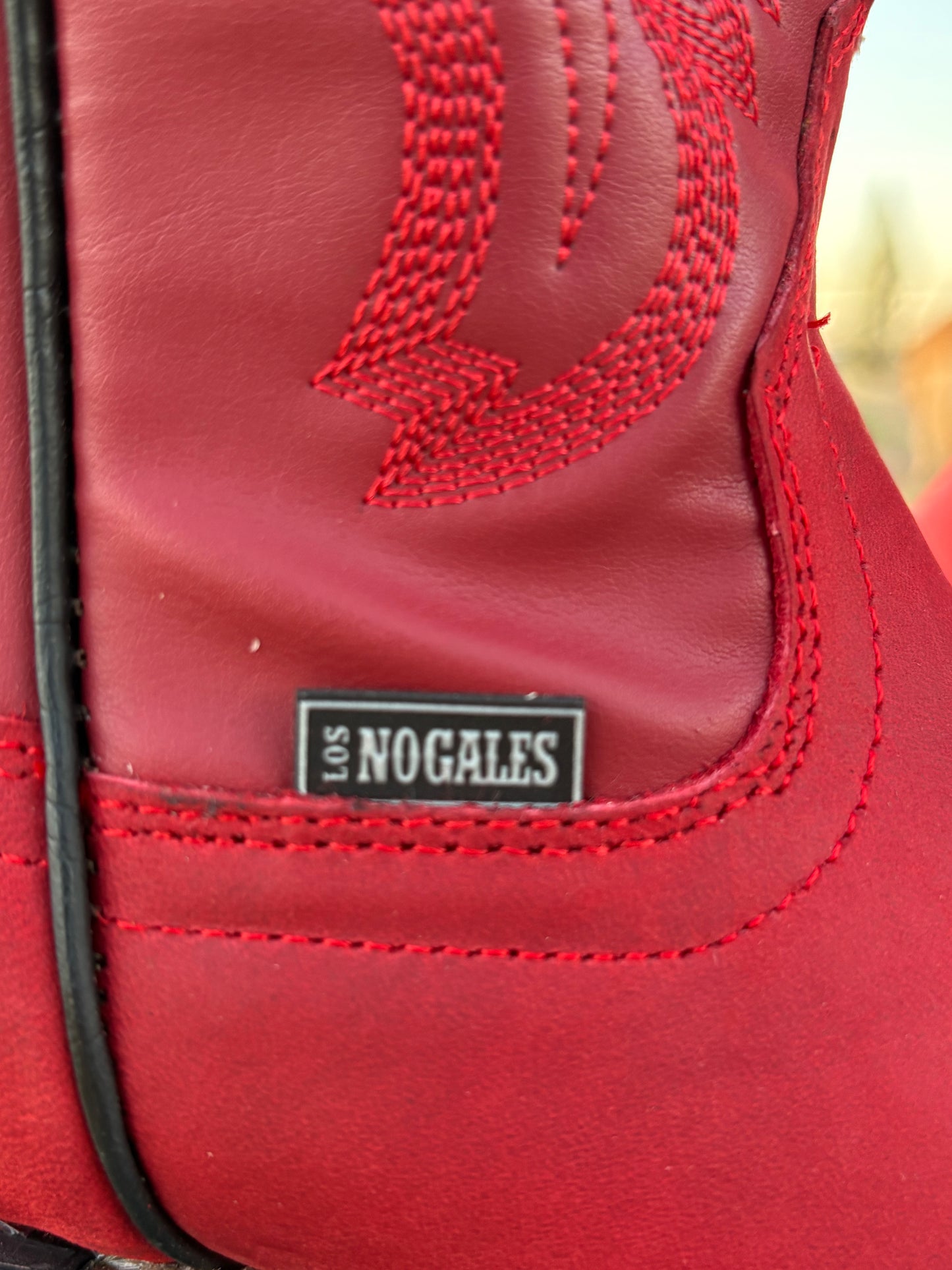 Women's Red Leather Boot (J toe)