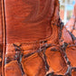 Handcrafted Pirarucu Fish Skin Leather Boots - Cognac