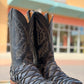 Handcrafted Pirarucu Fish Skin Leather Boots - Blue