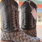 Handcrafted Pirarucu Fish Skin Leather Boots - Grey