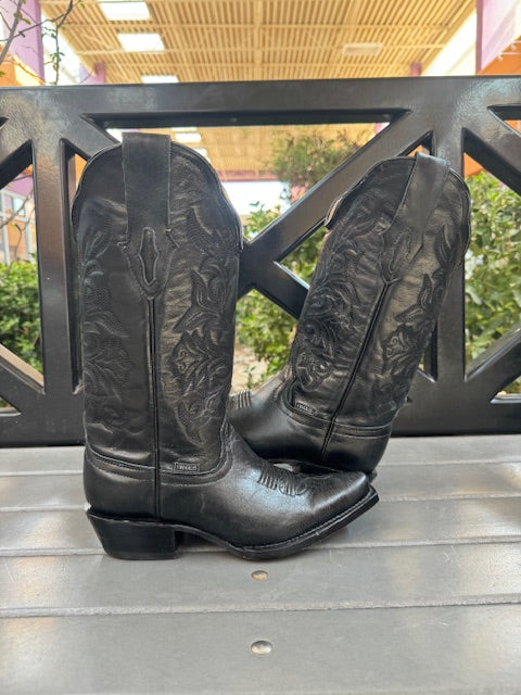 Women's Black Leather Boot (J toe)