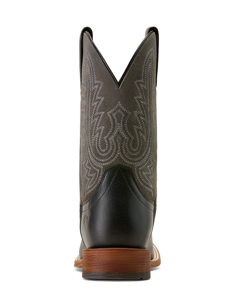 Ariat Men's Country Road 11" Wide Square Toe Boots - Black/Grey Suede