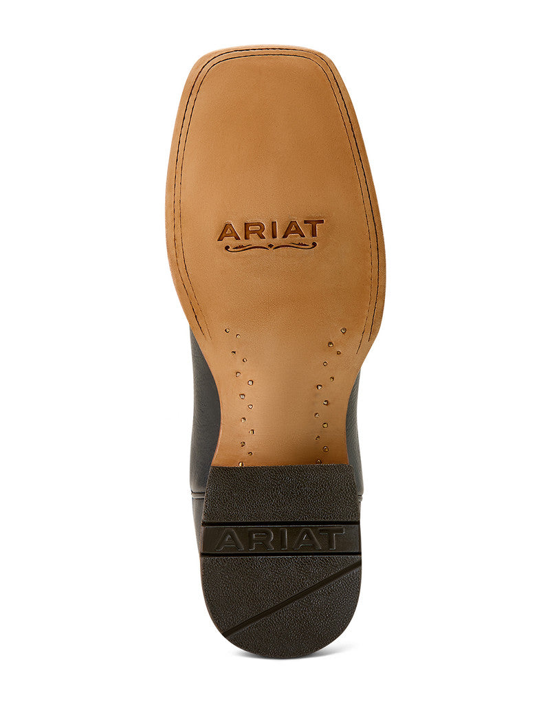 Ariat Men's Country Road 11" Wide Square Toe Boots - Black/Grey Suede