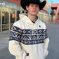 El OK Corral White Aztec Pullover Hoodie