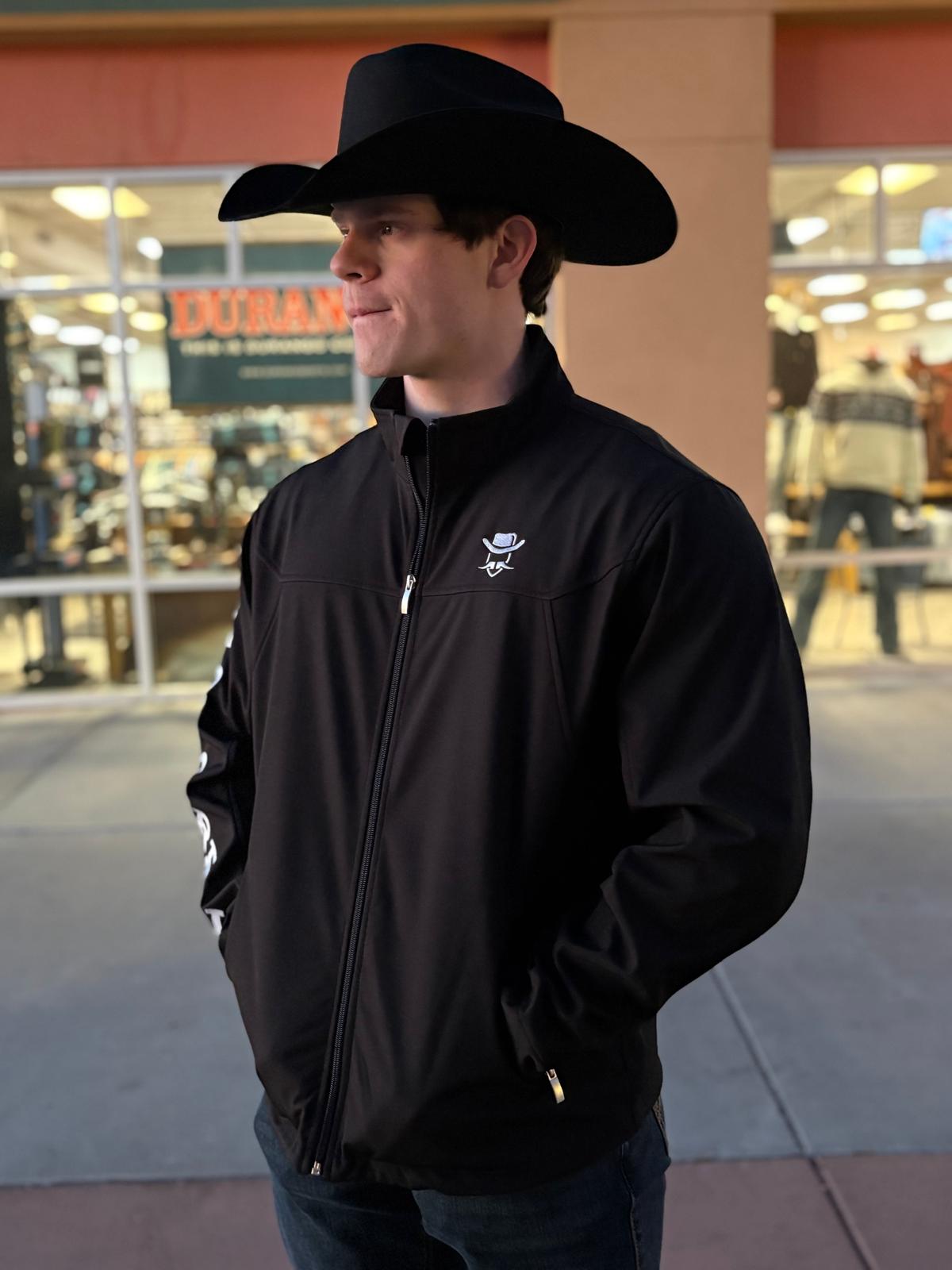 El OK Corral Black Performance Zip Jacket