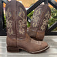 Dark Brown Leather Boot